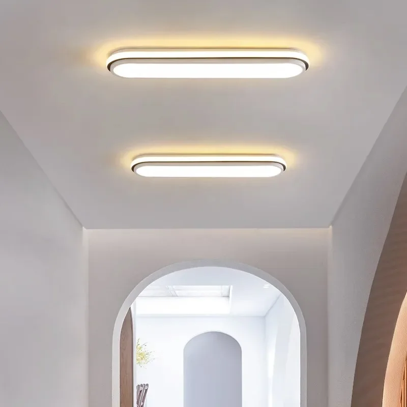 Imagem -03 - Modern Nordic Strip Led Ceiling Light Lâmpadas Interiores Simples Sala de Estar Sala de Jantar Corredor Decoração Home