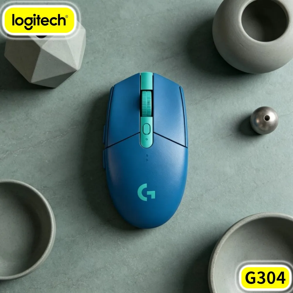 Logitech G304 LIGHTSPEED Wireless Gaming Mouse Multi‑Material Matte Casing Smooth Operation For Travel Business Notebook Work