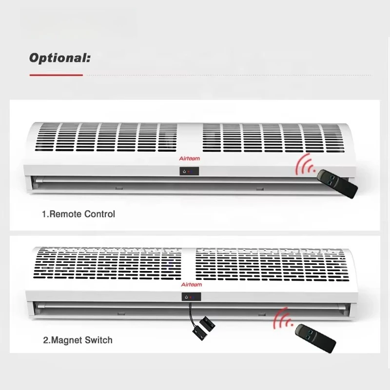 Tenda d'aria ad alta efficienza 110 V 220 V elettrica e isolante per porte esterne ad aria calda e fredda