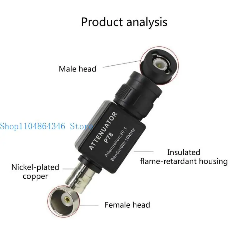 5asd P78 Professional Attenuator for Oscilloscope 10Mhz Passive Attenuators