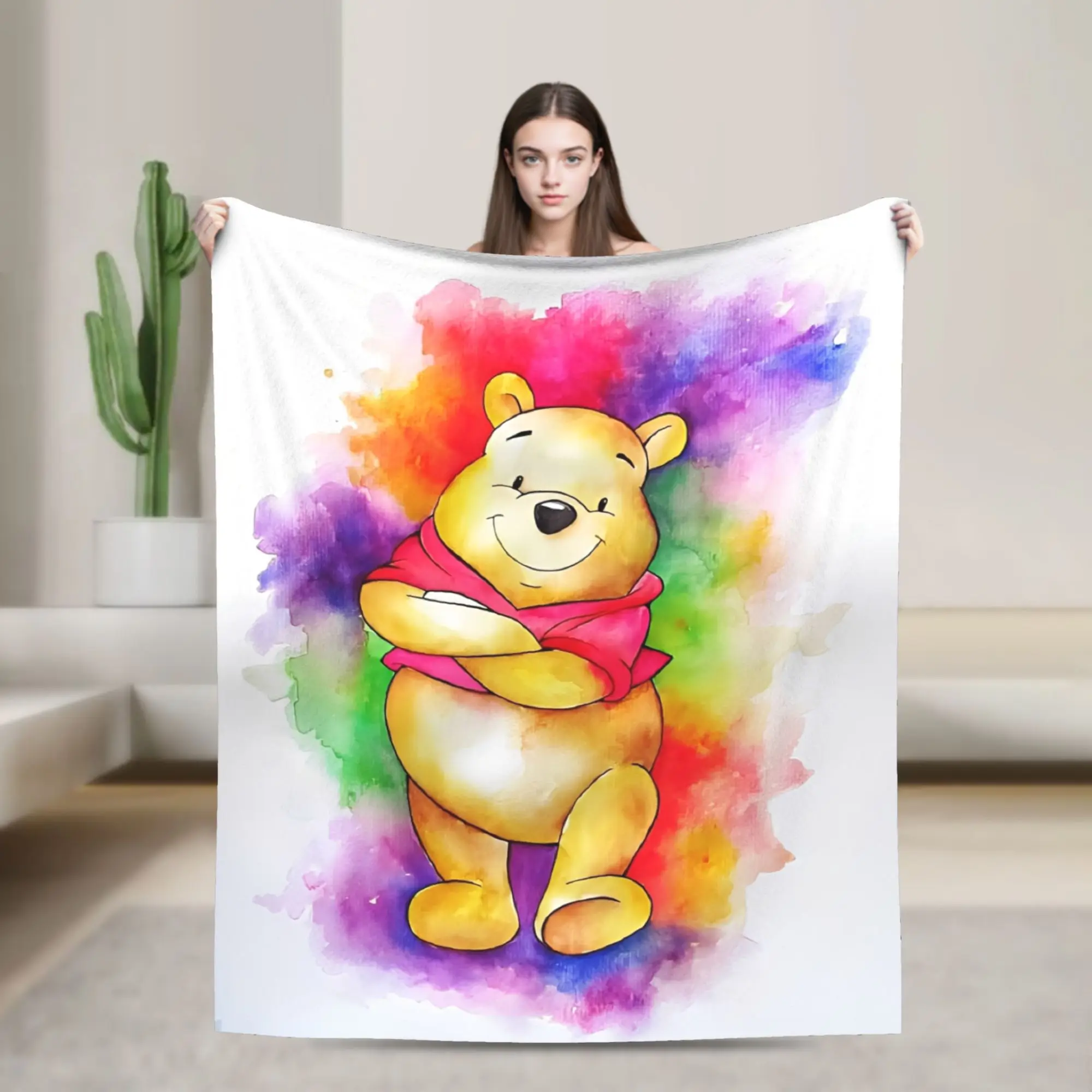 

Одеяло W-Winnies the P-Pooh, качественное супермягкое одеяло, зимнее одеяло для девочек и мальчиков, диван-кровать, графическое покрывало