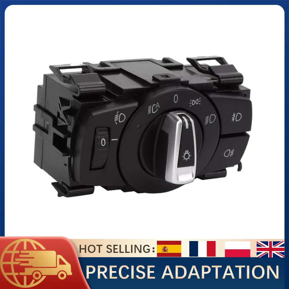 

1 шт., ручка переключателя фар для BMW E82 E88 E90 E91 LCI E84 X1 61319169406, кнопка автоматической фары, противотуманная фара в сборе