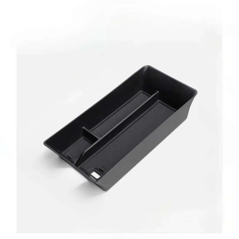 Double-Layer Center Console Organizer Tray for Toyota Camry 2024-2026 Armrest Storage Box with Anti-Slip Mat Car Interior Mat