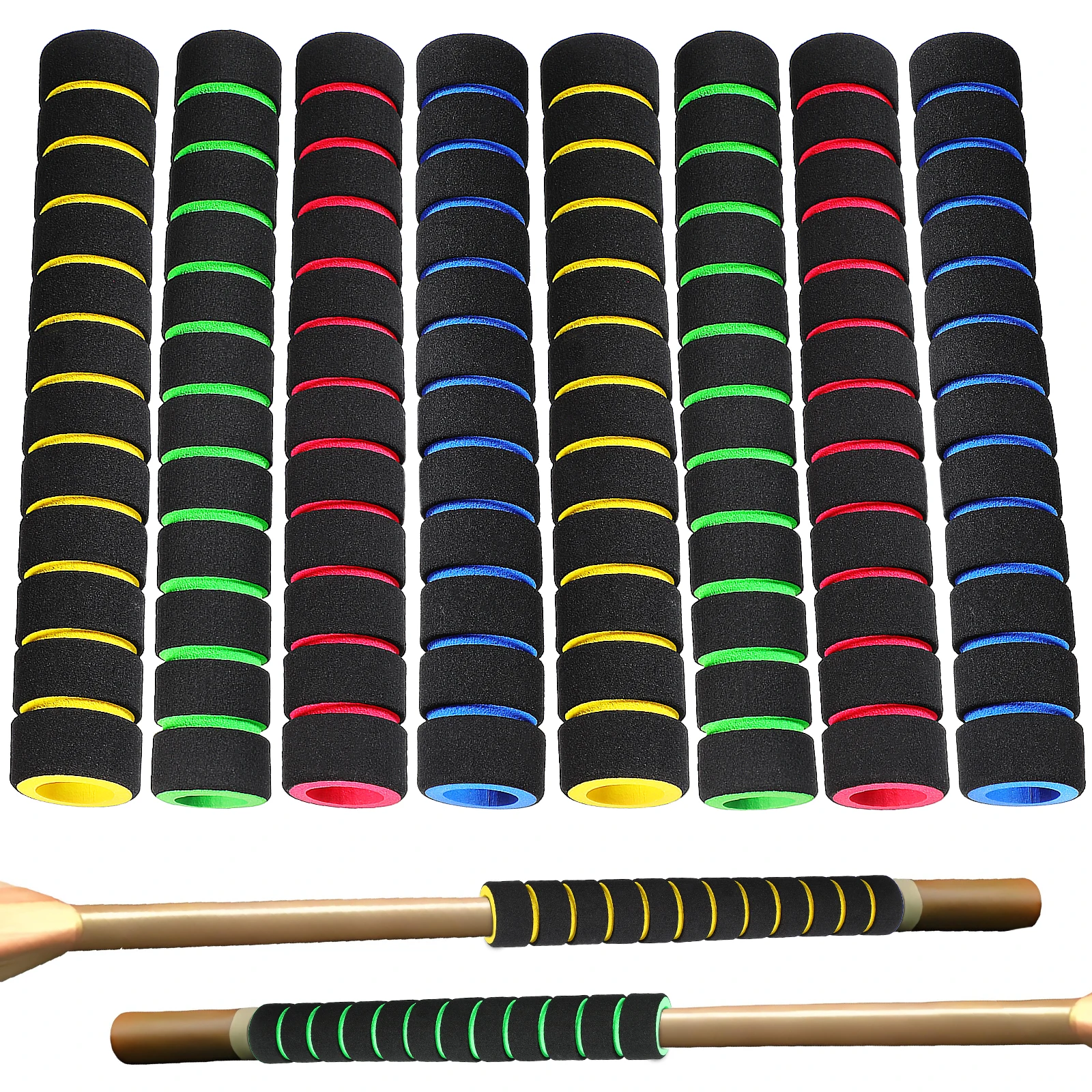 

4pcs Non Grips 22cm Sponge Kayak Handle Covers Waterproof Boat Oar Accessories Soft Anti Wraps for Left