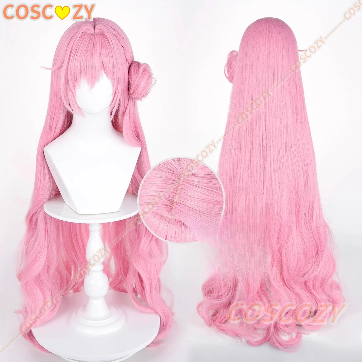 2 Stile Spiel Dorothy Kunsthaar lang 100 cm dunkelrosa Cosplay Anime Perücken hitzebeständiges Haar Halloween Party Perücken + Perückenkappe