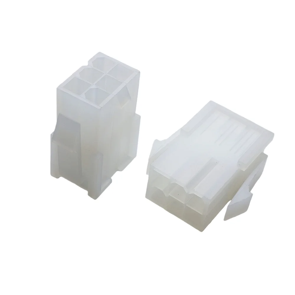 50PC/1LOT 5559 4.2mm white 6P 6PIN female for PC computer ATX graphics card GPU PCI-E PCIe Power connector plastic shell Housing