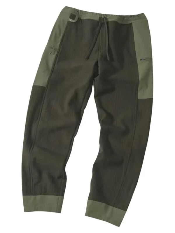 

Outdoor Men's Casual Pants Polyester Fiber Waterproof Fce Patchwork Trousers Loose Fit Sports Long Trousers Warmth