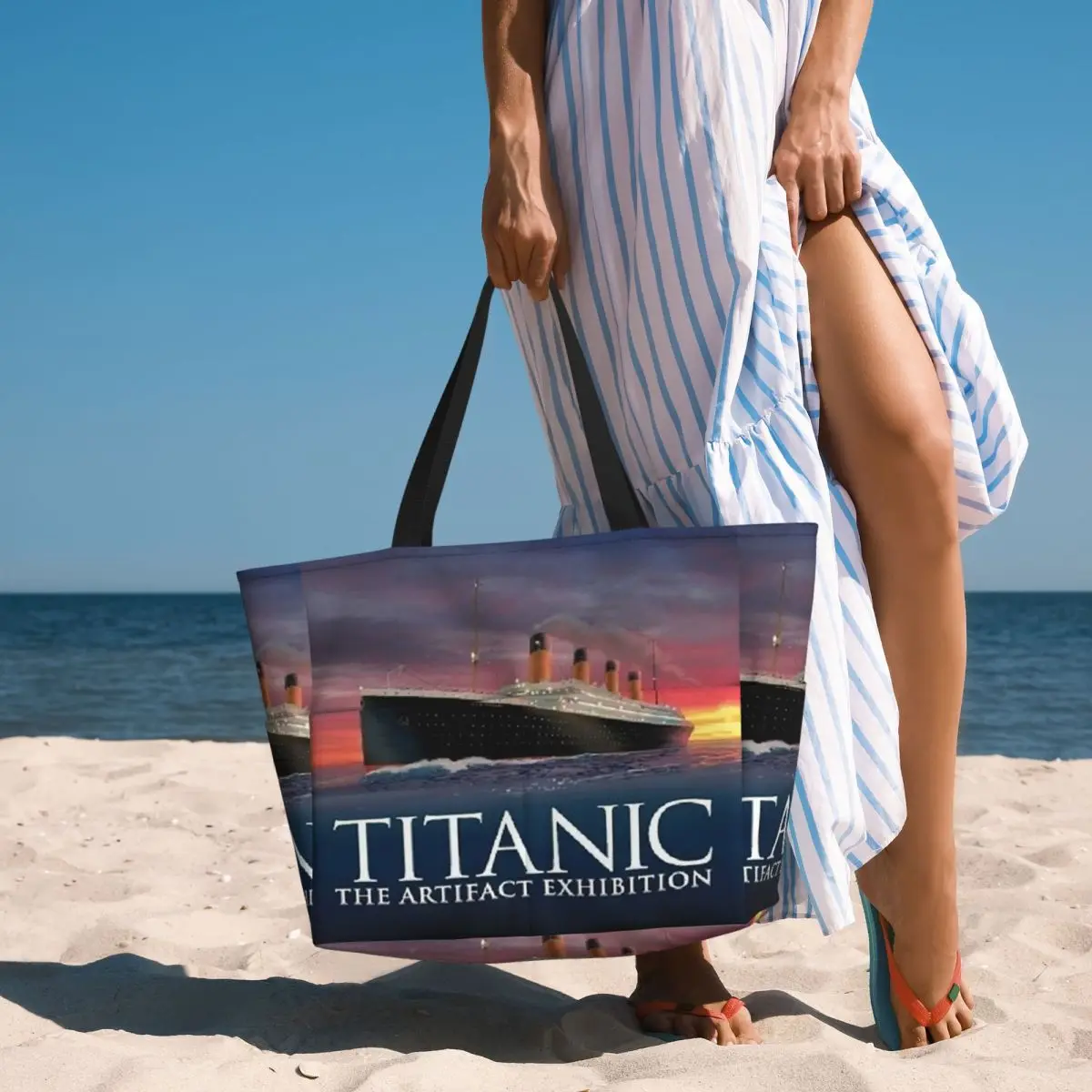 

Titanic Romantic Movie 1 Beach Tote Bag Sport Gym Yoga Duffle Large Tote Bag Women Travel Bag Fitness bag