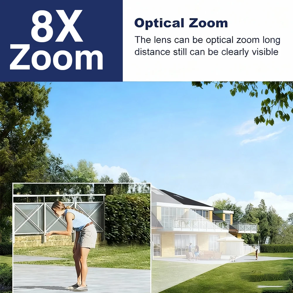 

Комплект XMEye 10-канальный 4K 8MP POE NVR: Умная система видеонаблюдения с тремя объективами, автоматическим отслеживанием, 12MP Wi-Fi камерами и 8-кратным PTZ-зумом, беспроводная CCTV-система