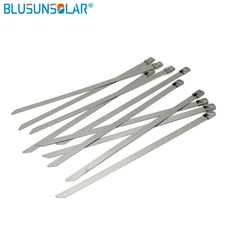 

LEADERSOLAR Freeshopping 1000 Pcs A Lot High Quality 7.9 X 500MM (Thickness:2.5mm ) Stainless Steel Zip Cable Tie Lock Tie Wrap