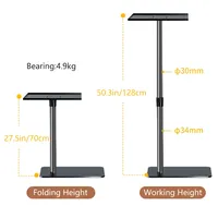 SH Projector Stand Mount Adjustable Height 67cm To 128cm With Tray Or 1/4 Screw Fit For Universal Projector Ceiling Mount