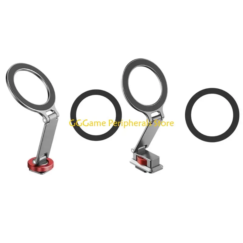 U55B Phone Tripod Holder Mount Aluminum Mount Adapter with 1/4” Screw Hole