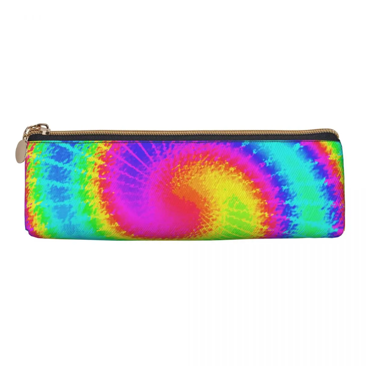 Cute Pencil Case Colorful Retro 60s Pencil Pouch Hippie Psychedelic School Pencil Cases Boys PU Leather Design School Supplies