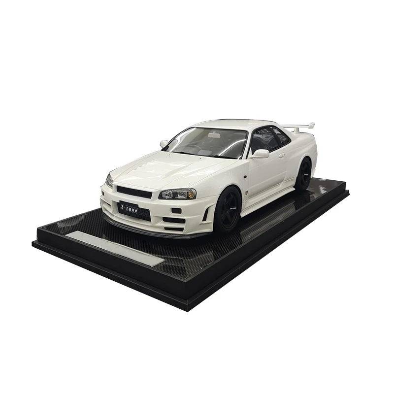 MH R34 Nismo Customized Limited Edition Simulated Resin Car Model 1 12