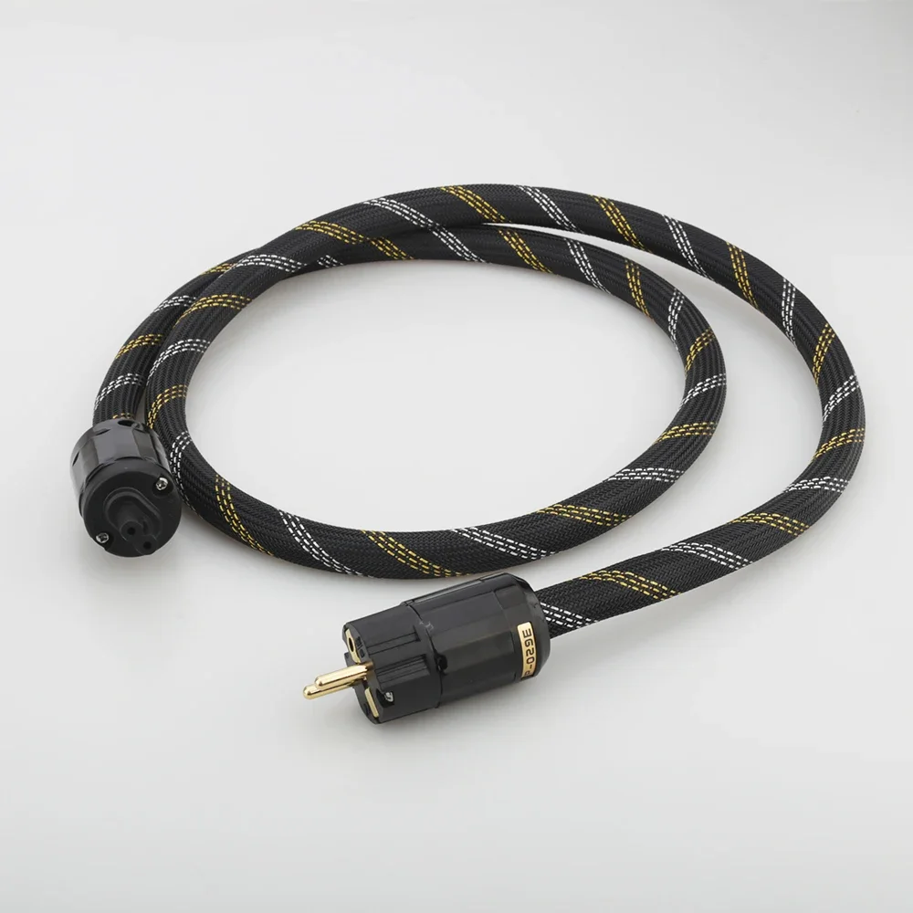 P118 XLO HiFi Audio AC Power Cable US Schuko Power Cord HiFi Audiophile EU Power Cord C7 IEC Female Figure 8 Power cord