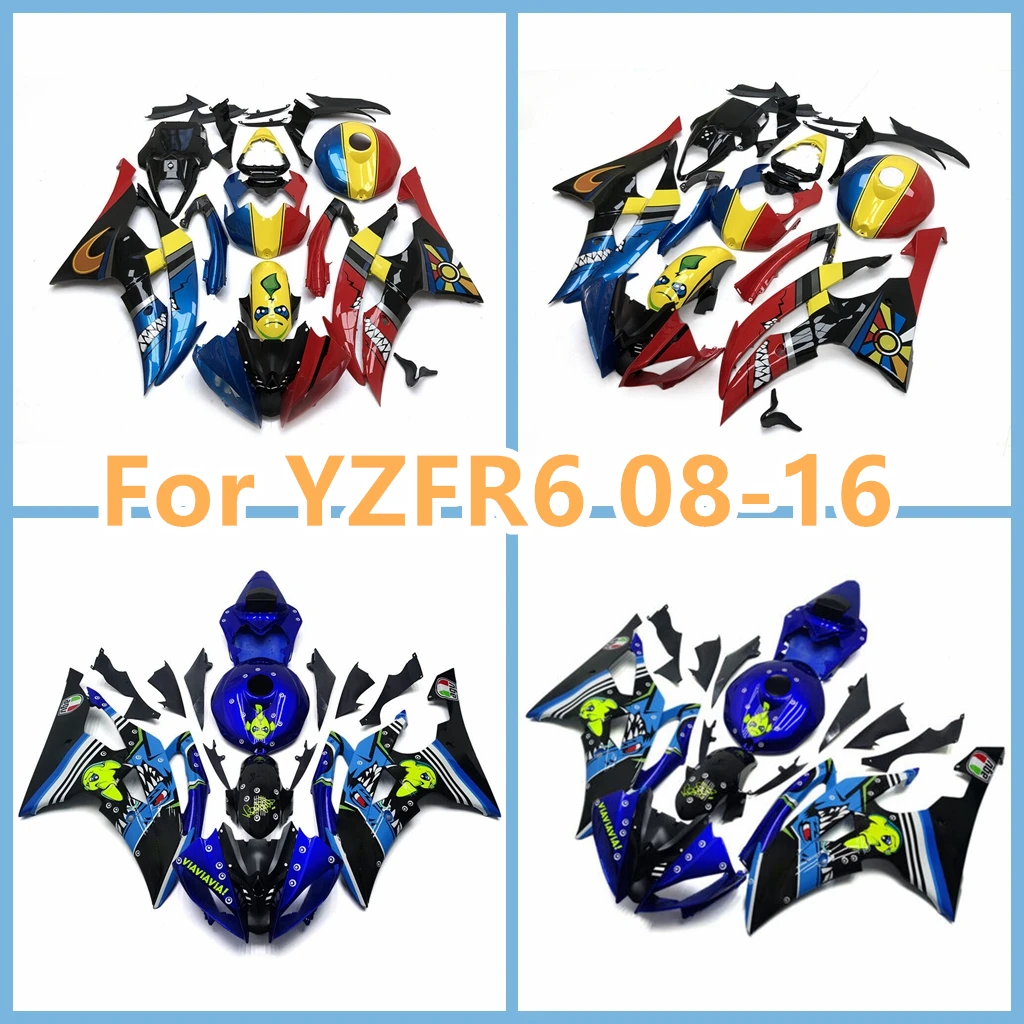 

Подходит для YZF600 YZFR6 2008 2009 2010 2011 2012 2013 2014 2015 2016 Обтекатели 08-16 YZF R6 дорожные гоночные детали