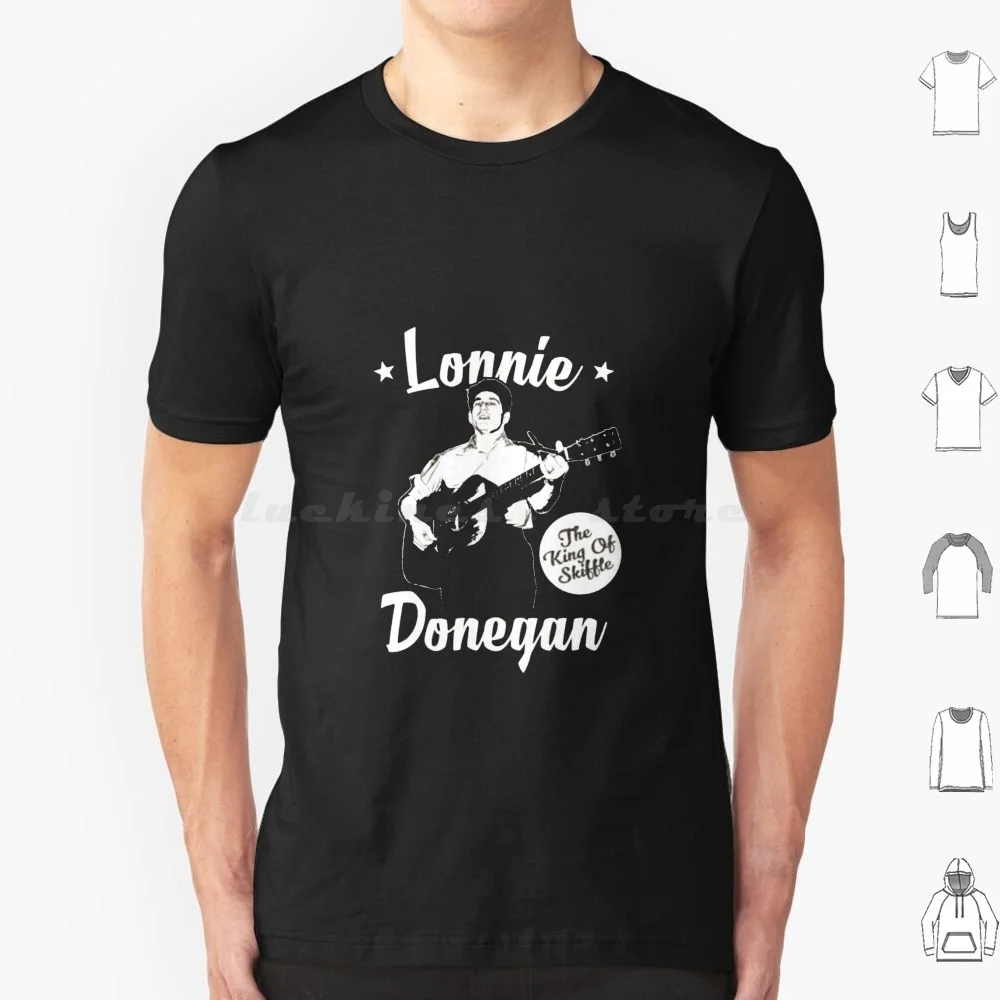 Camiseta Lonnie Donegan de algodón para hombres y mujeres, estampado artesanal, Lonnie Donegan, el rey de esquiffle, Lonnie Donegan, Lonnie Donegan Vintage