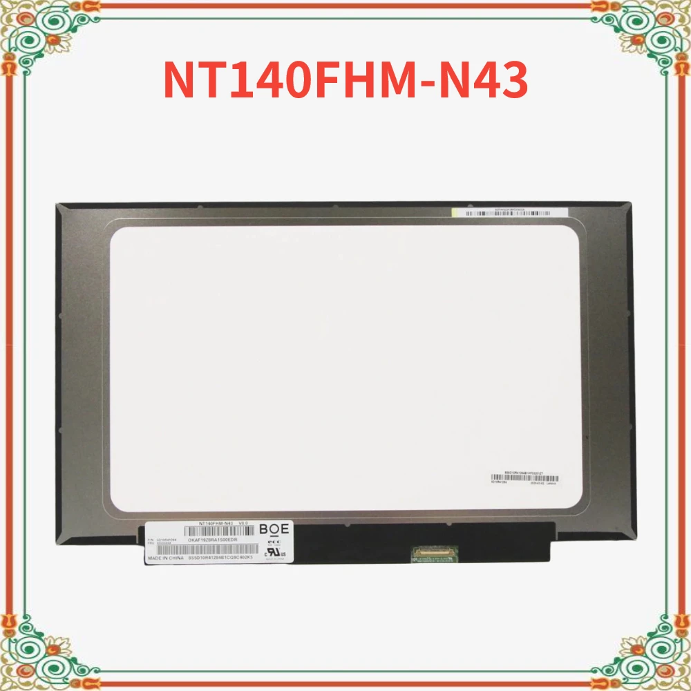 14.0 Inch NT140FHM-N43 V8.0 fit B140HAN04.0 N140HCA-EAC NV140FHM-N62 N61 LCD LED Screen Resolution 1920X1080 30 PIN NEW IPS