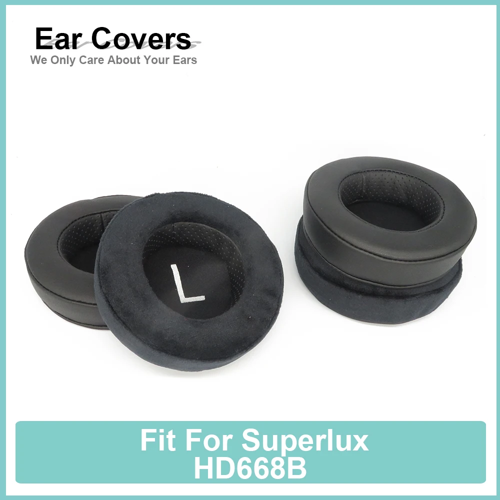 Earpads For Superlux HD668B Headphone Earcushions Protein Velour Pads Memory Foam Ear Pads