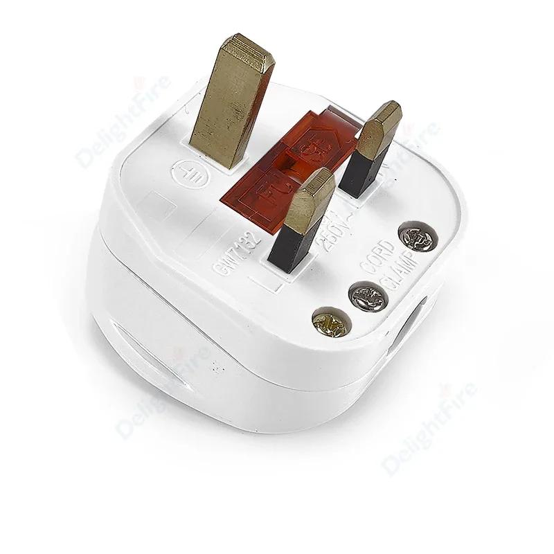UK Plug Replacement Rewireable Adapter With ON OFF Swtich British Electrical Socket AC Outlet Wire Plug Power Converter Socket