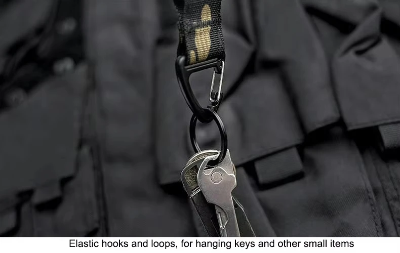 Taktische Dreieck-Schnellverschluss-Schnalle Einzelhaken EDC Schlüsselanhänger Mehrzweck-Outdoor-Camping-Überlebensgürtel Hängezubehör – Detail 11