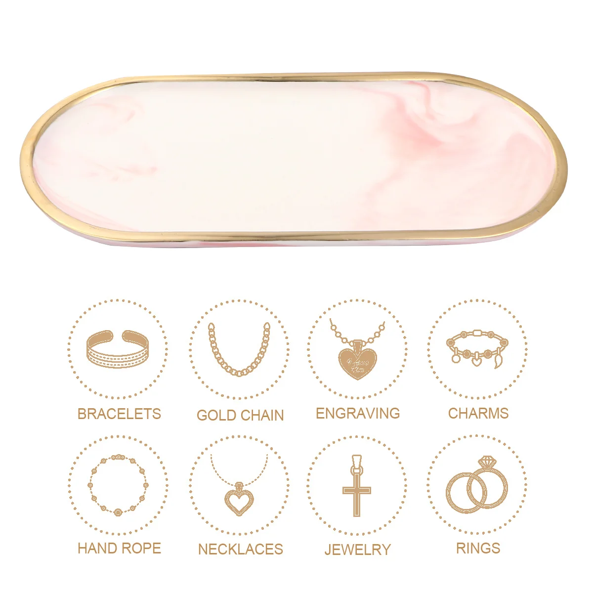 

1Pcs Simple Chic Ceramic Plate Exquisite Craftsmanship Deformresistant Fadingresistant Wedding Engagement Gift Pink