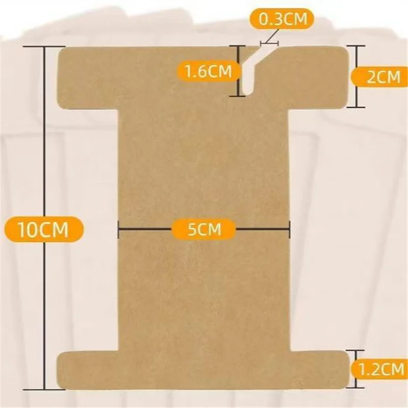 20pcs 8x10cm Line Thread Cord Cards Storage Necklace Display Holders Paper Cardboard Organizers For Jewelry Packaging Making