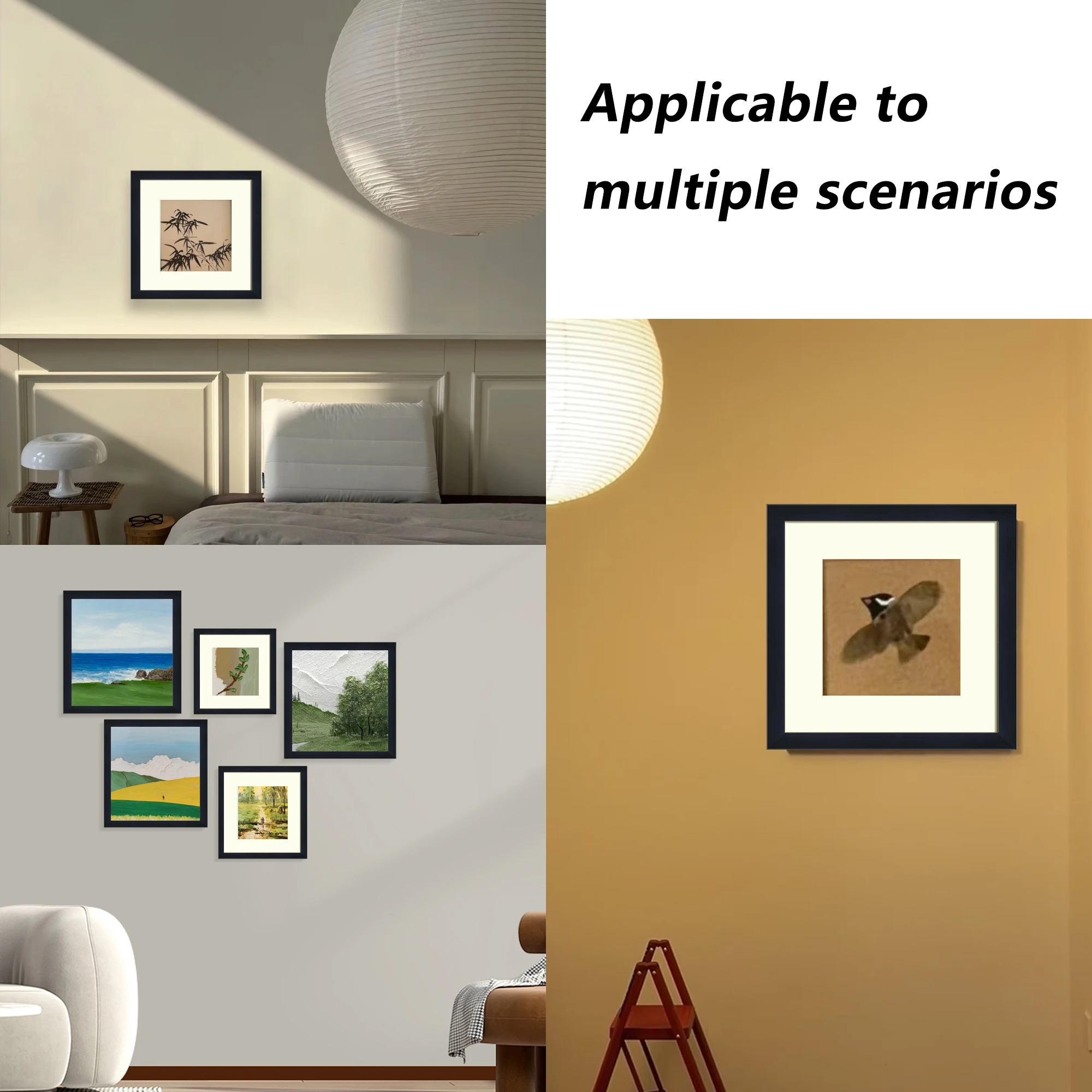 1 шт., черная квадратная рамка для фотографий, 10x10 дюймов