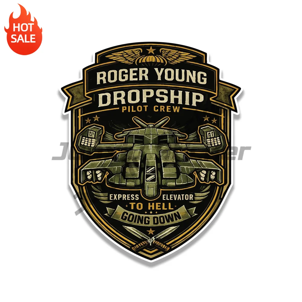 Sci-Fi Dropship Pilot Crew Vinyl Car Sticker Decal for Car Window and Laptop Decorative Graphic
