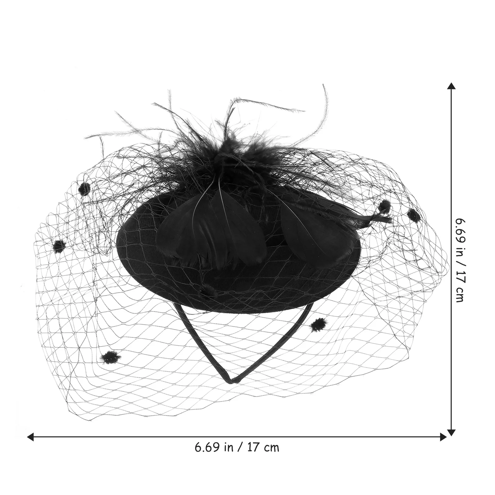 

European American Style Hair Beret Gauze Headwear Bridal Vintage Headdress Elegant Hair Decoration Wedding Festival Travel