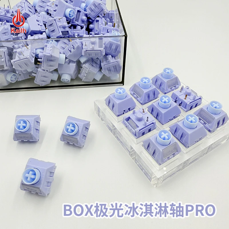 

Kailh Box ICE Cream Switch Aurora ICE Cream Pro Switches 5Pins Linear POM DIY Custom Mechanical Keyboard Gaming Accessories