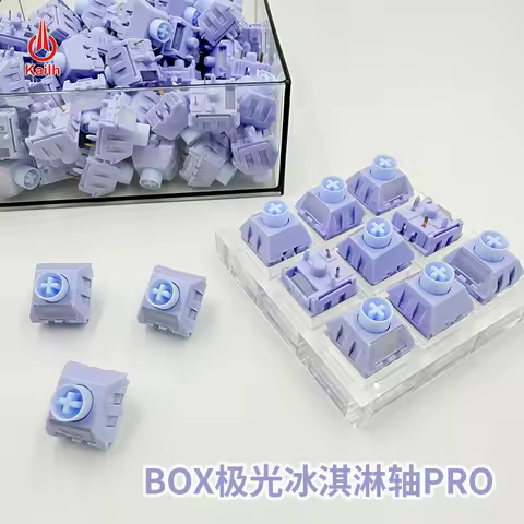 Kailh Box ICE Cream Switch Aurora ICE Cream Pro Switches 5Pins Linear POM DIY Custom Mechanical Keyboard Gaming Accessories
