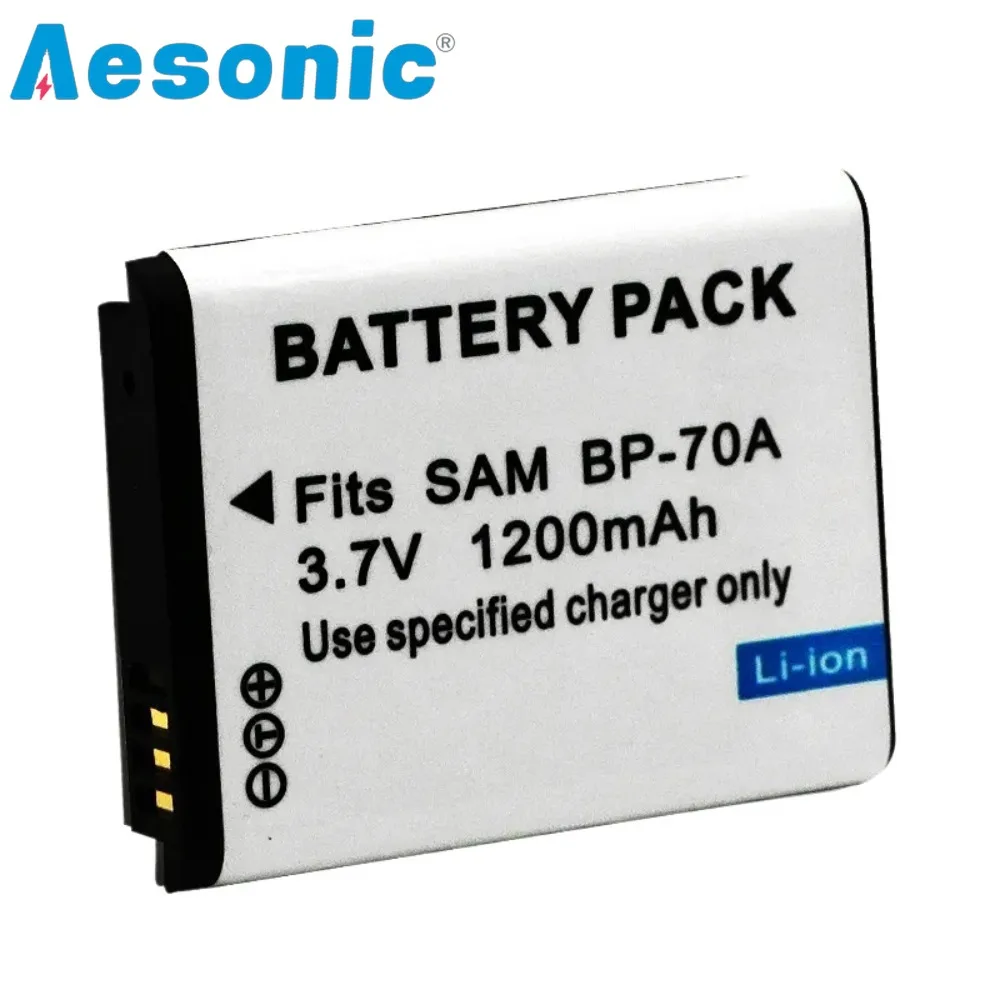 Replacement Battery BP-70A BP70A for SAMSUNG PL80 ES70 PL90 PL100 PL101 PL120 PL170 PL200 PL201 SL50 SL600 SL605 SL630 Camera