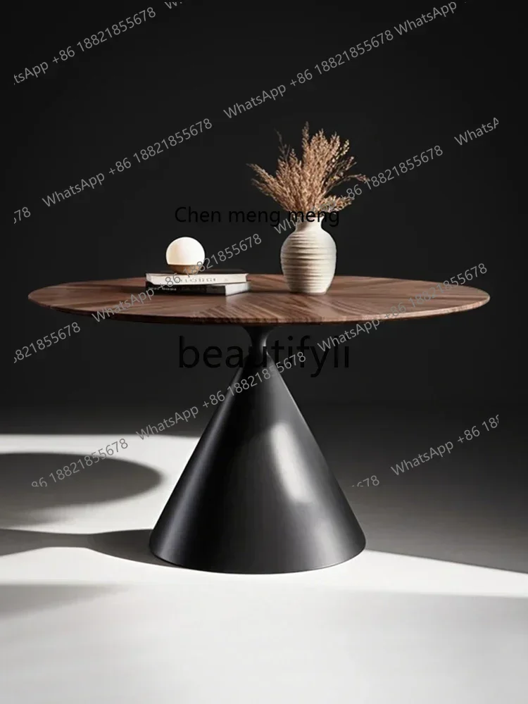 

Lhy E1001 ssL178 Средневековый обеденный стол из массива дерева, круглый бытовой круглый стол, простой обеденный стол в стиле французского ретро и комбинация стульев