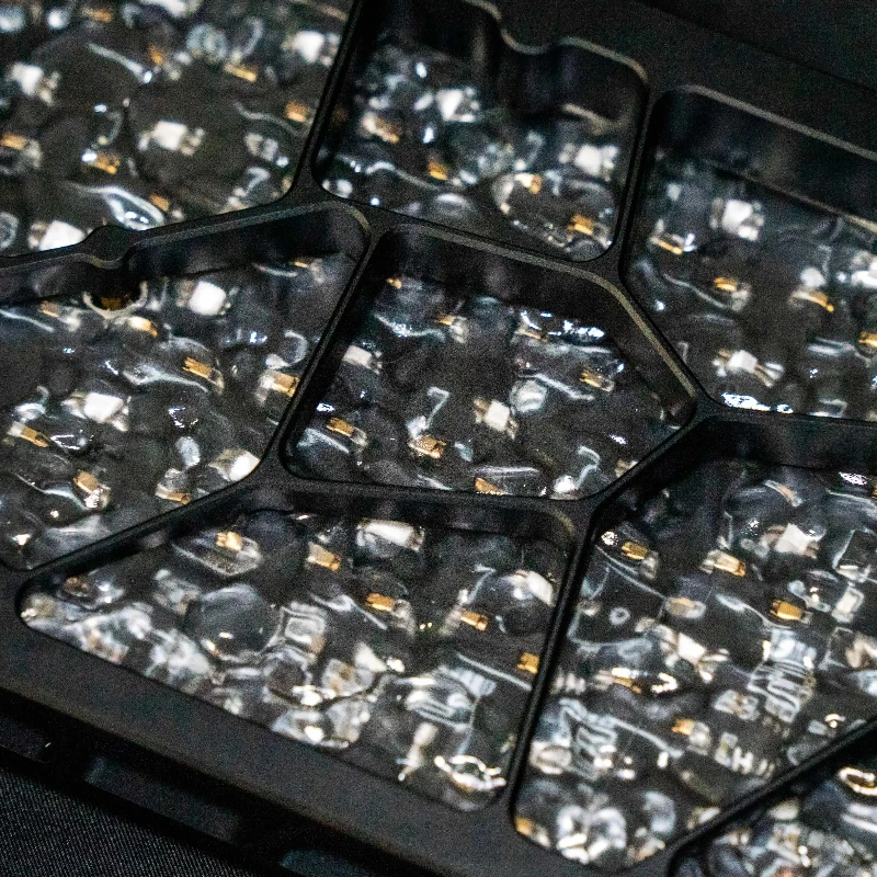 Ice60 mirror uniform light plate frosted uniform light plate accessories acrylic material modification keyboard customization