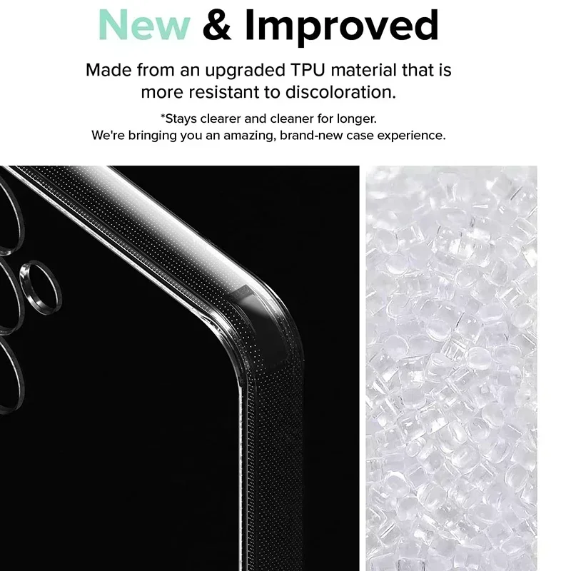 Funda de silicona TPU transparente ultrafina para Samsung Galaxy S24 Ultra, funda para Samsung S24 S23 S22 S21 Ultra FE A14 A34 A54 5G