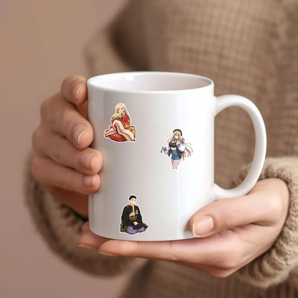 50PCS Dressing Puppe Fallen In Love Cartoon Anime Loli Schönheit Notebook Telefon Fall Dekorative Aufkleber