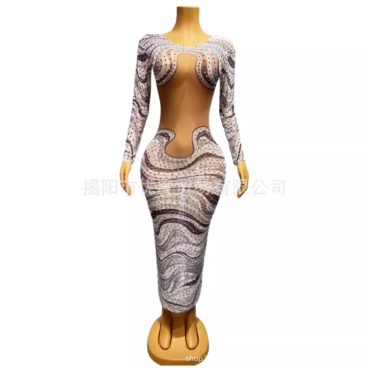 أزياء كريستال تألق مخطط حجر الراين منظور اللباس مرحلة الأداء حفلة عيد ميلاد الأبيض زيبرا vestidos الفقرة festas