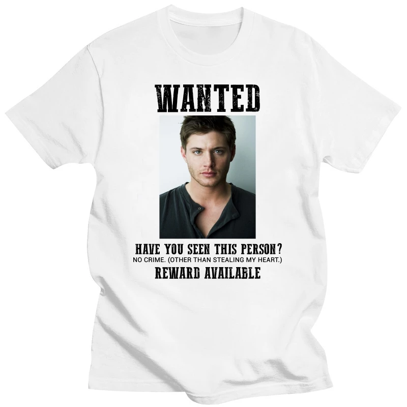 Men t shirt wanted jensen ackles Women tshirt