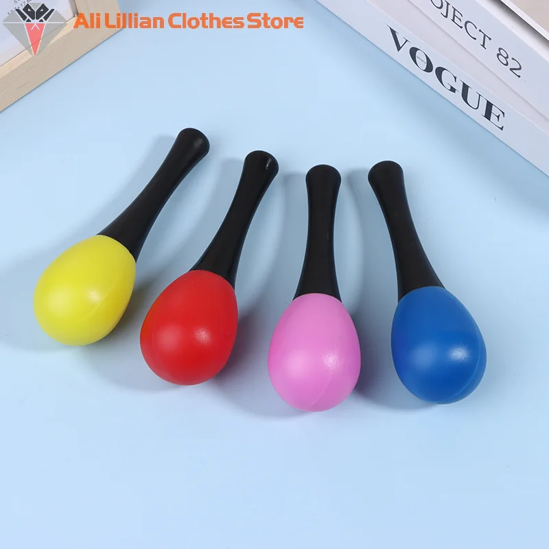 Hot Sale 2Pcs Plastic Maracas Sand Hammer Rattle Shaker Percussion Musical Instruments Toys For School Percussion Event