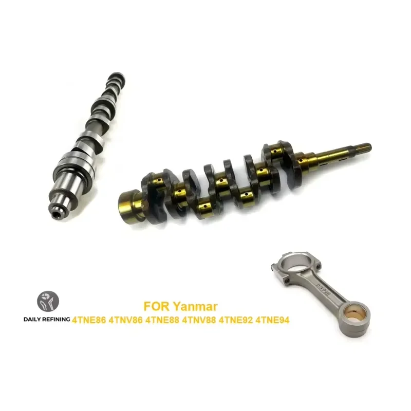 Forged Steel Camshaft Crankshaft Connecting Rod for Yanmar 4TNE86 4TNV86 4TNE88 4TNV88 4TNE92 4TNE94 Engine Spare Parts