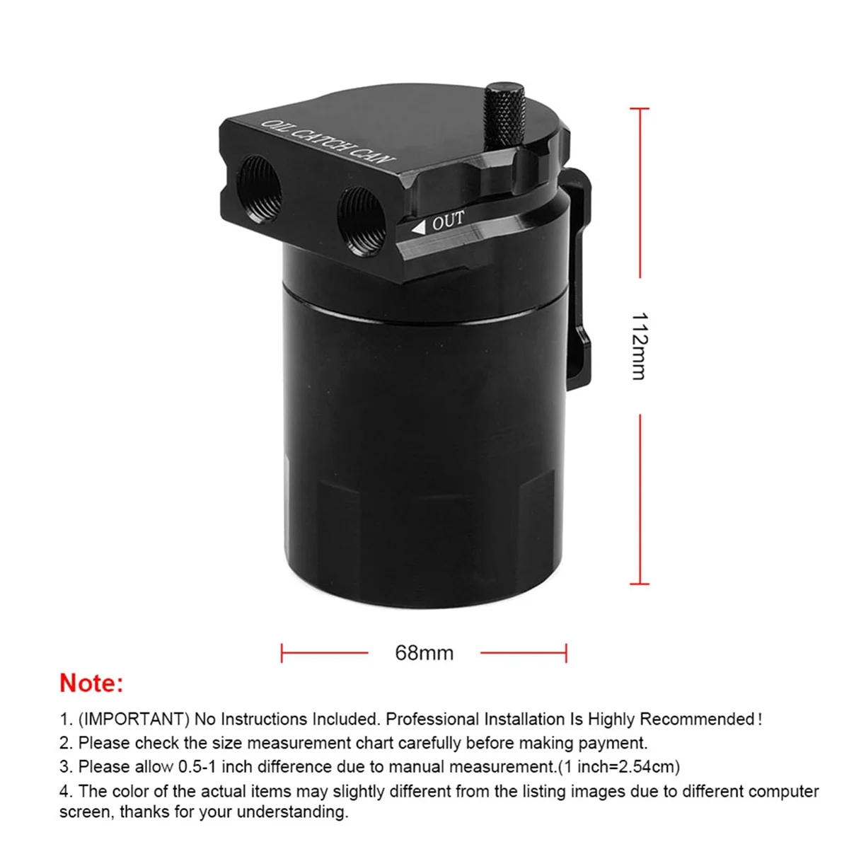 

Oil Catch Can Kits Oil Separator for Chevy Silverado,for GMC Sierra 1500 5.3L & 6.2L 2019-2022,Tahoe for Suburban 2021+ -A33K