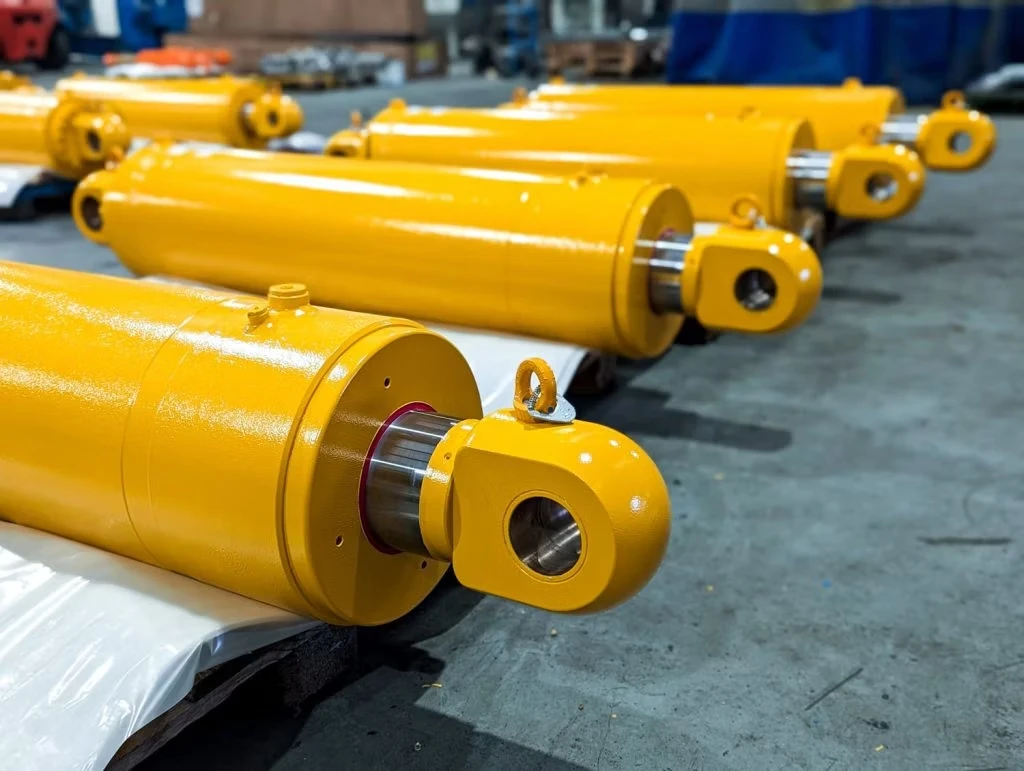 50t Hydraulic Cylinders Loader Accessories Hydraulic Oil Cylinder Dump Truck Tractor Lift-New Condition Core Motor Engine