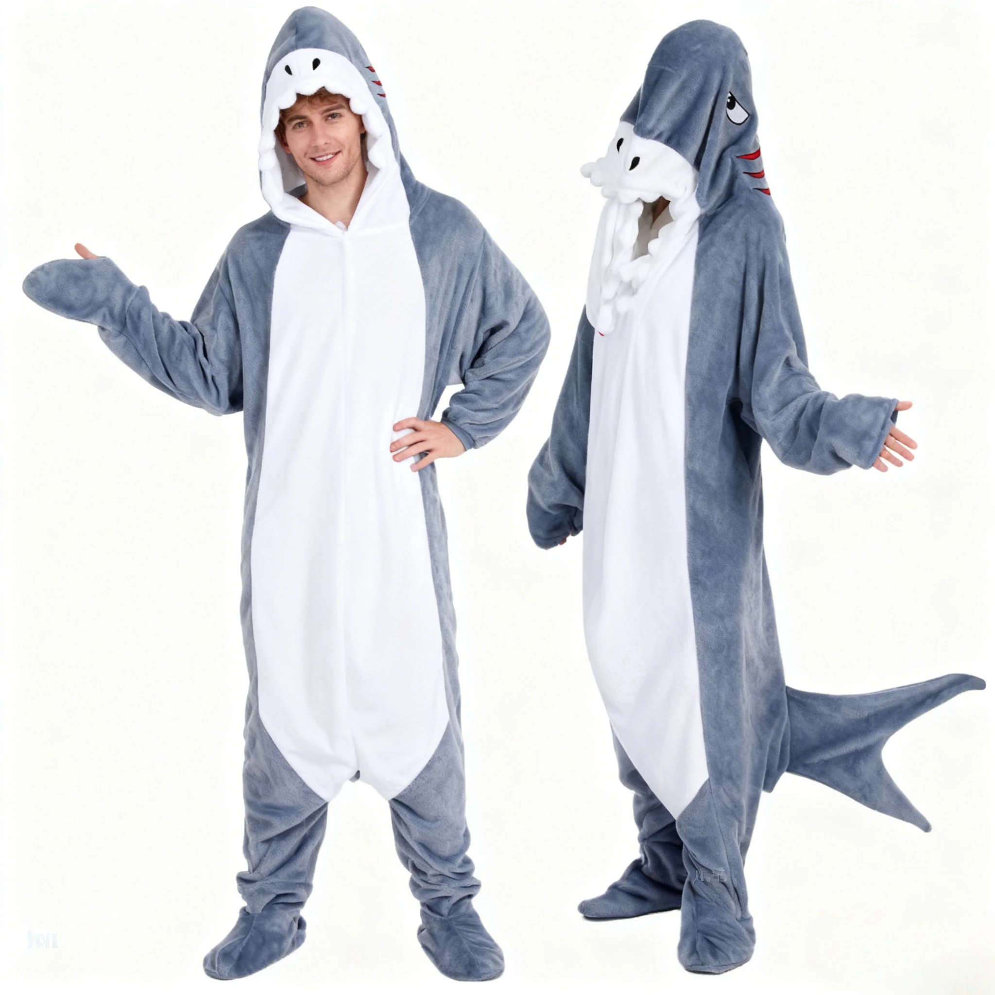 

Новинка 2026: Забавный комбинезон-слип из фланели для сна и отдыха, для ношения на улице