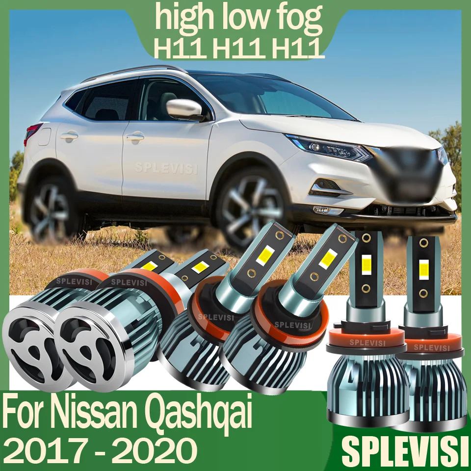 

Durable Clearer Easy to Remove Secure Installation LED Headlight high low beam foglight For Nissan Qashqai 2017 2018 2019 2020