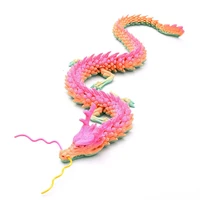 1pc 30CM 3D Printed Gem Dragon Crystal Toy Rotatable Articulated Dragon Gift For Kids With ADHD Perfect For Birthdays Gift 3