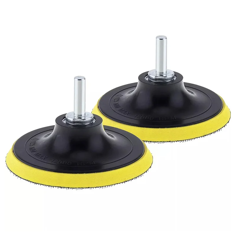 Disco autoadesivo para moedor de ângulo, 3 polegadas ~ 7 polegadas, 80mm ~ 180mm, almofada de apoio com gancho, lixamento, polimento, placa de apoio, rosca m10 m14