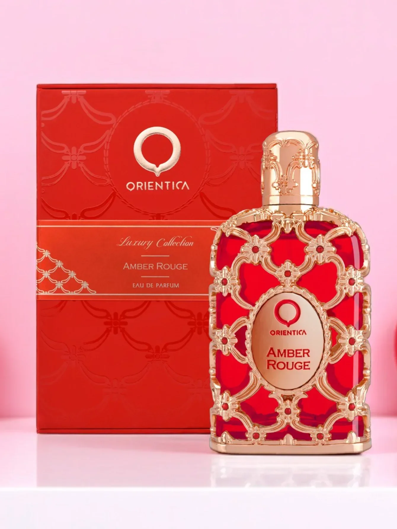 Orientica Amber Rouge EDP 2.7oz - عطر Sweet Amber Floral طويل الأمد للجنسين، هدية فاخرة لعيد الميلاد والعطلات #2