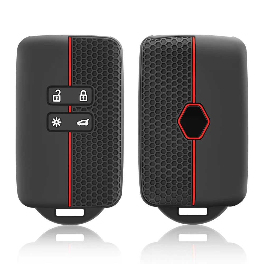 سيليكون غطاء مفتاح السيارة لرينو كابتور كوليوس كادجار أركانا ميجان داسيا داستر سانديرو ستيبواي الذكية التحكم عن بعد فوب