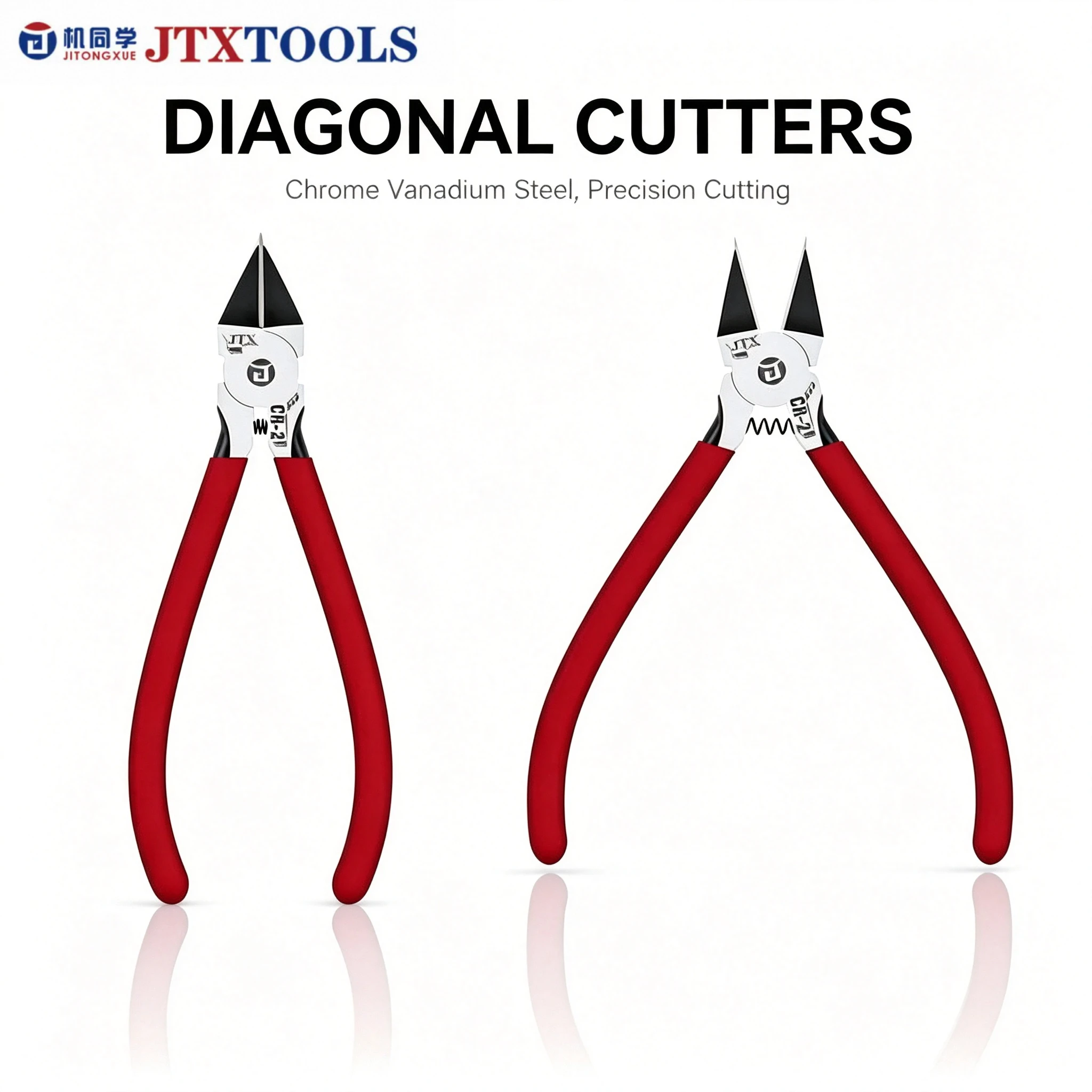 JTX CR-2 Cr-V Steel Precision Hard Cutting Pliers Mobile Phone Maintenance Shield Cutting Pliers Ultra-hard Cutting Edge Pliers